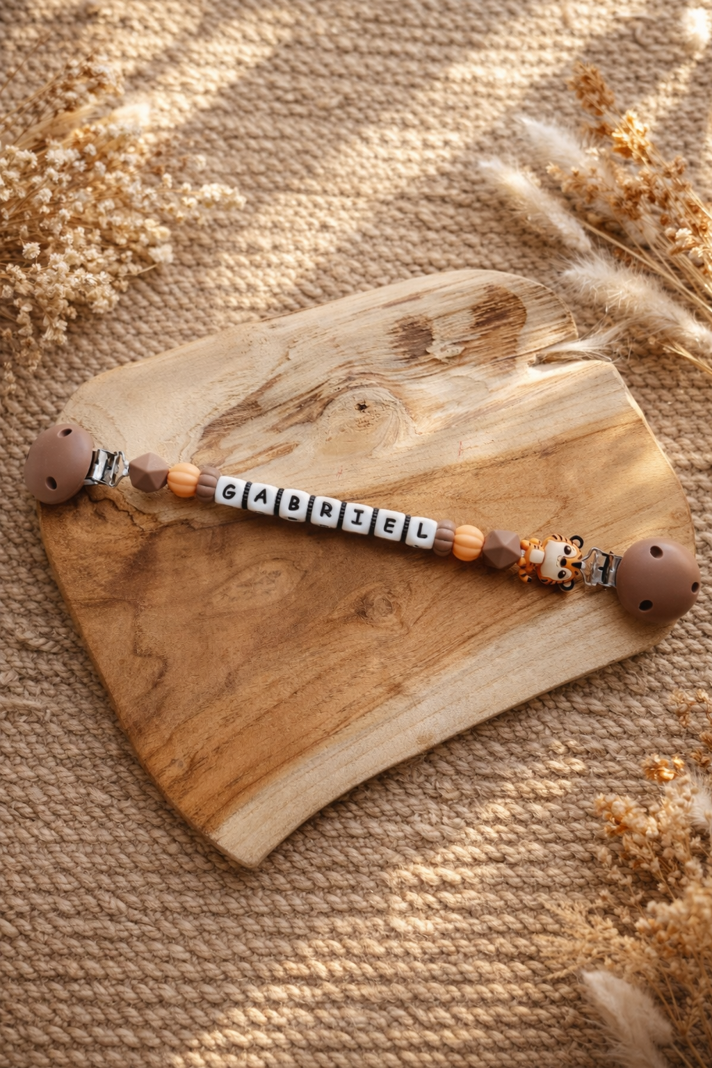 Attache doudou Tigre