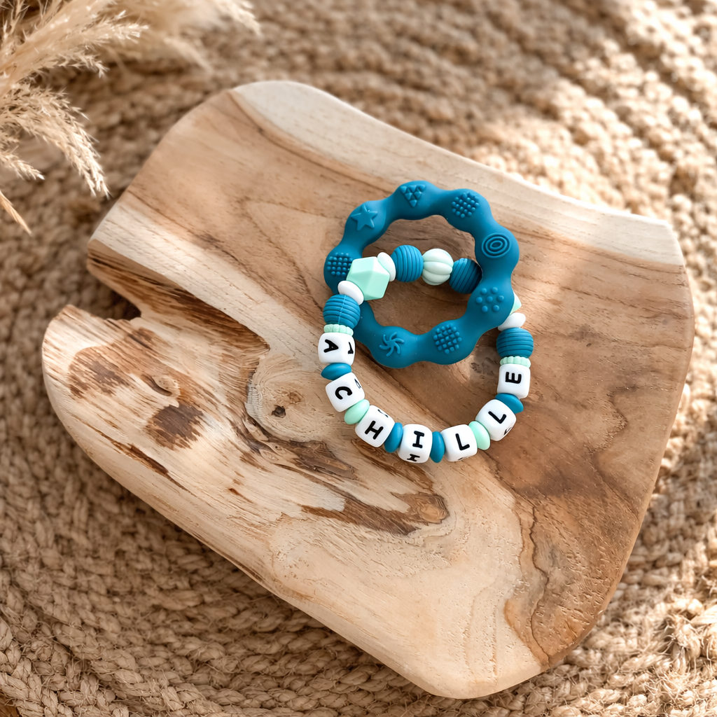 Anneau de dentition texturisé ‹ Achille ›