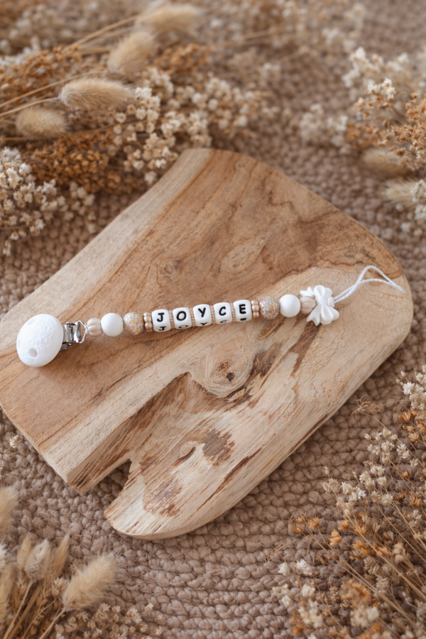 Attache tétine nœud ‹ Joyce ›