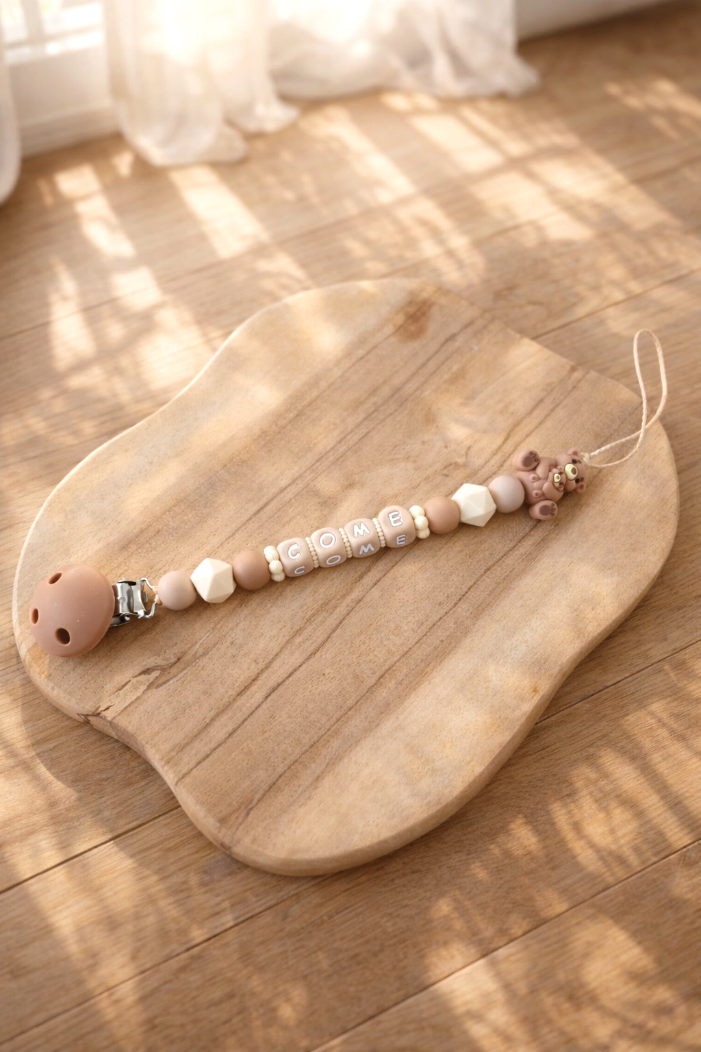 Attache tétine Maman ourson ‹ Come ›