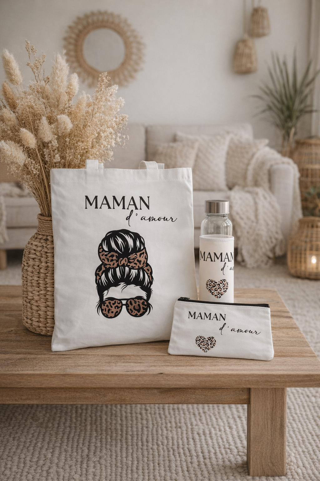 Sac (tot bag) trousse & gourde