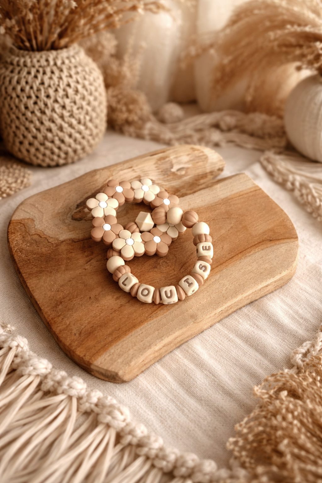 Anneau de dentition fleuri ‹ Louise ›