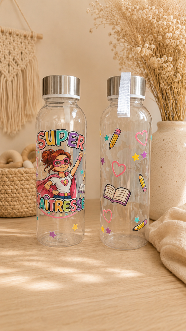 Gourde en verre ‹ Maîtresse › (500ML)