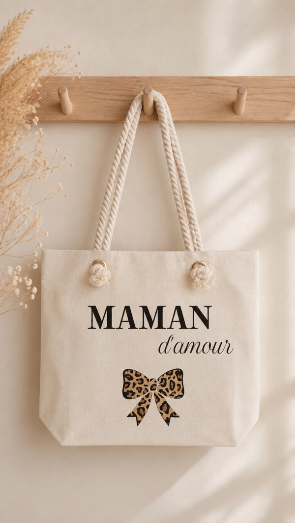 Sac léopard ‹ maman d'amour ›
