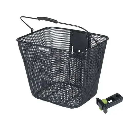 Basil mand Bilbao KF + stuurpenhouder zwart