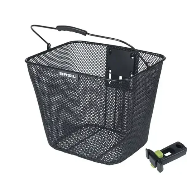 Basil mand Bilbao KF + stuurpenhouder zwart