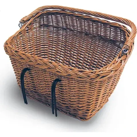 Basil mand riet Dublin vierkant buik 46L 49x35x27cm