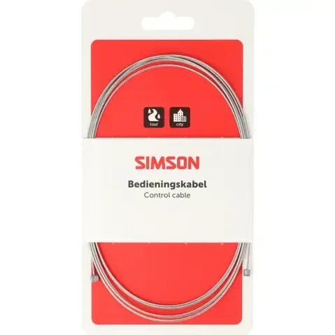 Simson schakel binnenkabel rvs 2.25m