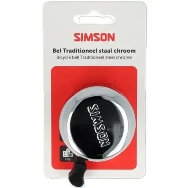 Simson bel Traditioneel chroom staal