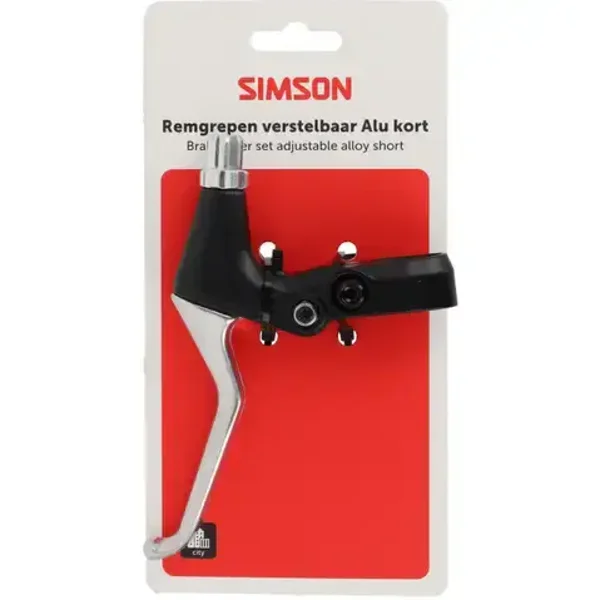 Simson remgreep set kort alu/zwart