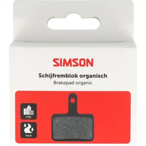 Simson schijfremblok organisch Shimano/Tektro