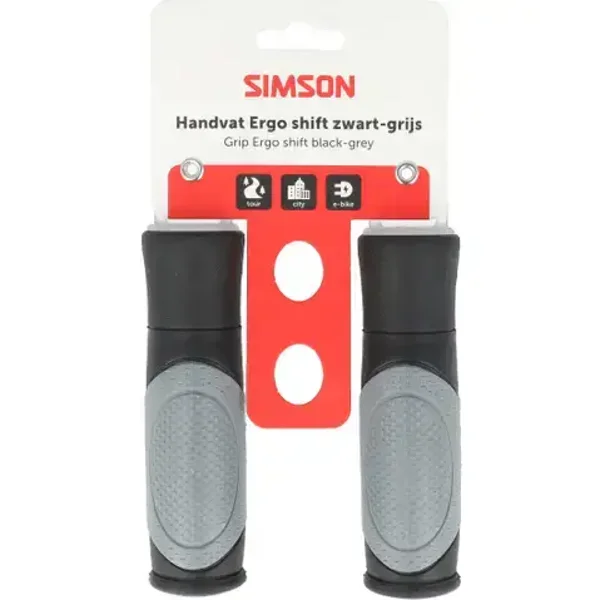 Simson handvatten Ergo shift zwart/grijs