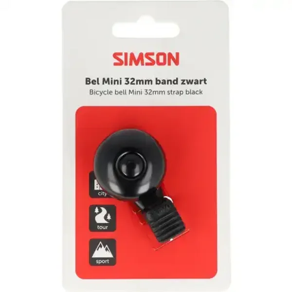 Simson bel Mini 32mm flex band zwart