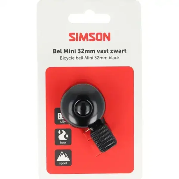Simson bel Mini 32mm zwart