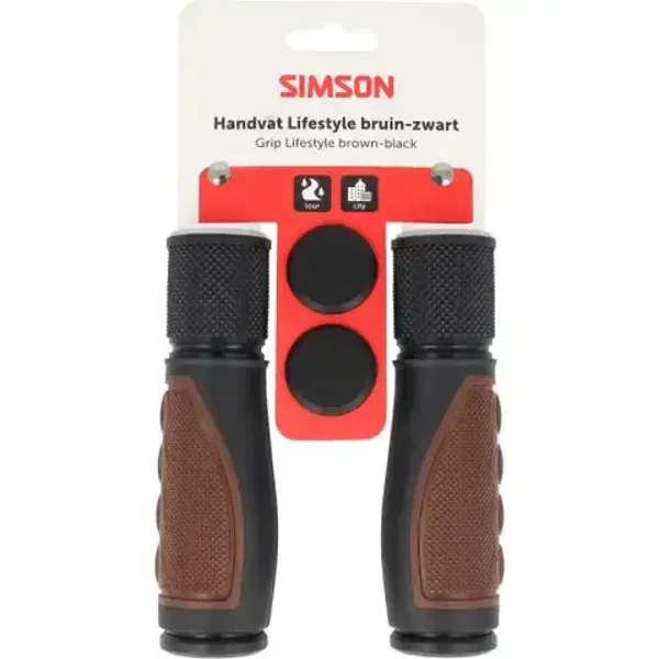 Simson handvatten Lifestyle donker bruin/zwart
