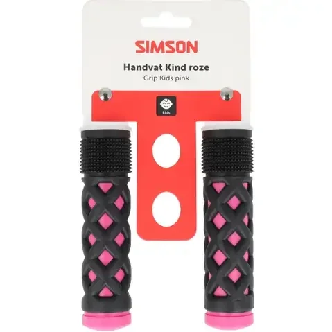 Simson handvatten kinder roze/zwart