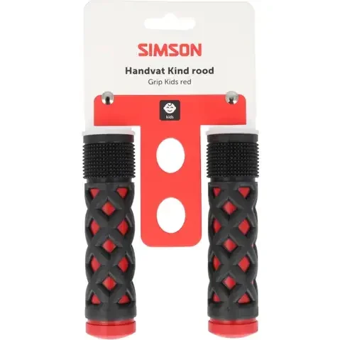 Simson handvatten kinder rood/zwart