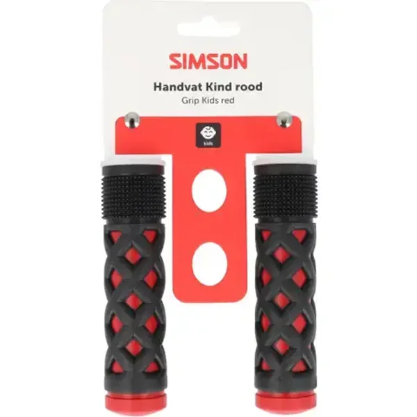 Simson handvatten kinder rood/zwart