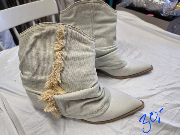 Korte denim laarsjes