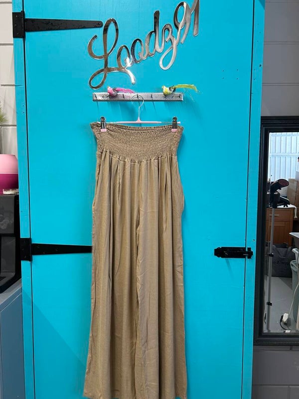 linnen broek elastische band