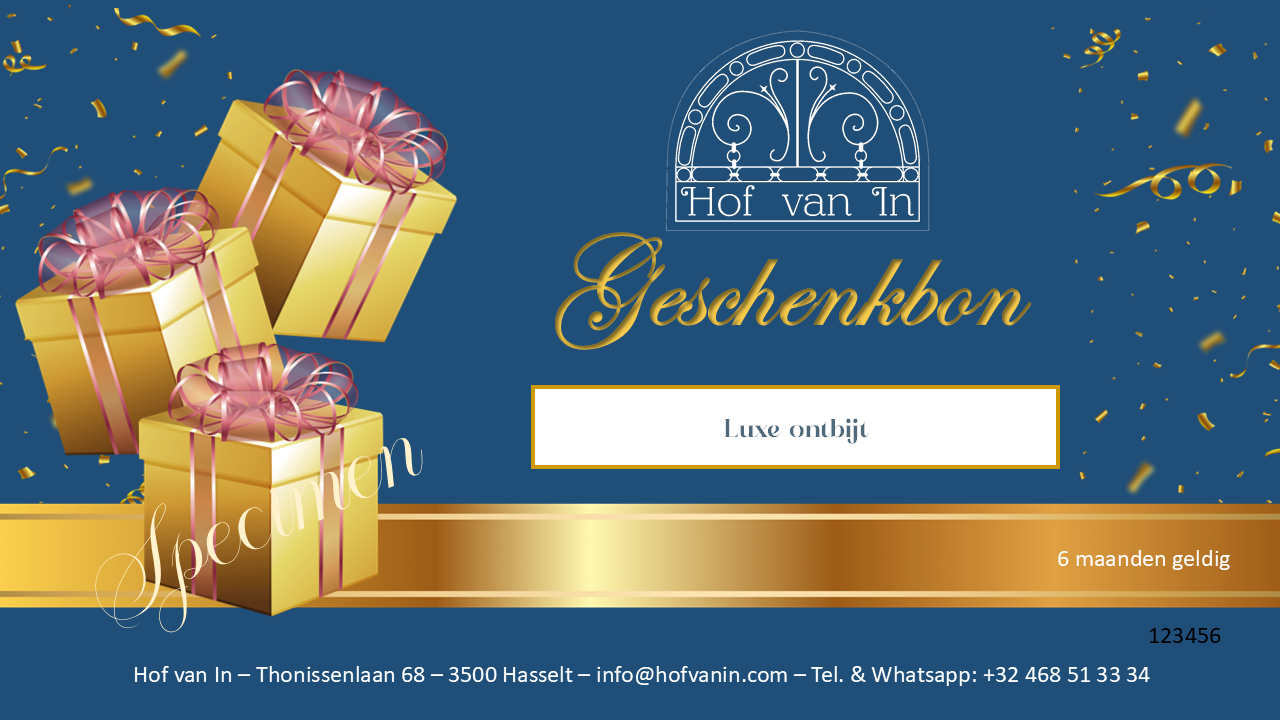 Geschenkbon Luxe ontbijt digitaal