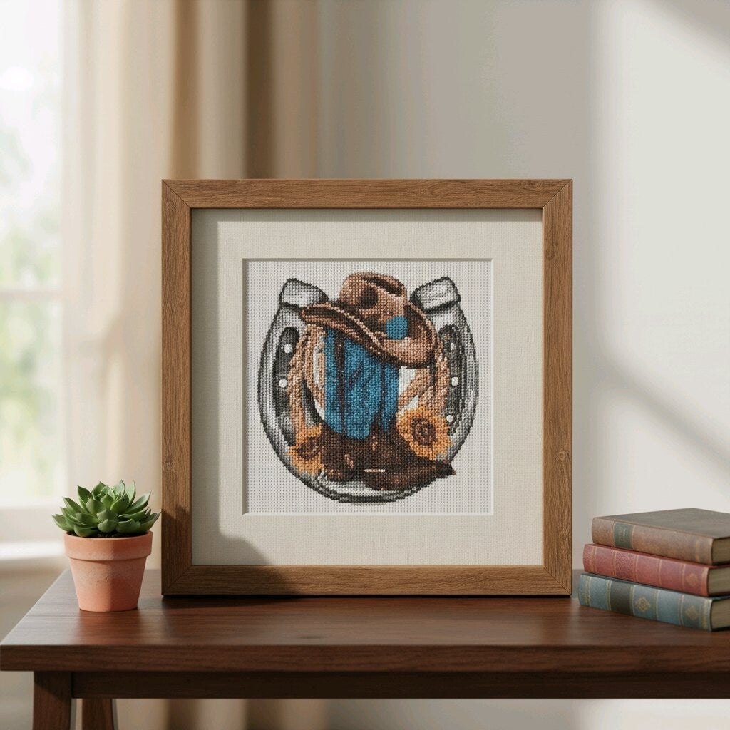 Fer à cheval, 30x30 cm, rond