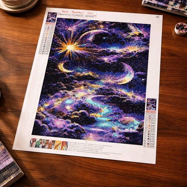 Lumière de la nuit, 30x40 cm, rond