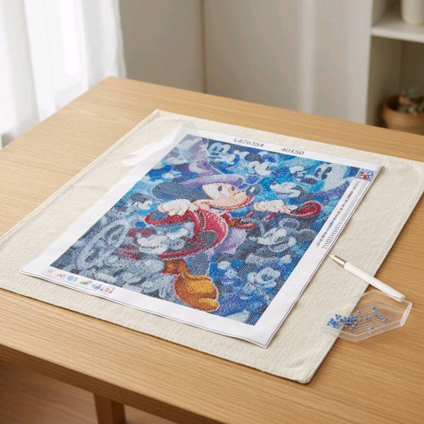 Kit Mickey magicien et ses amis, 40x50, rond