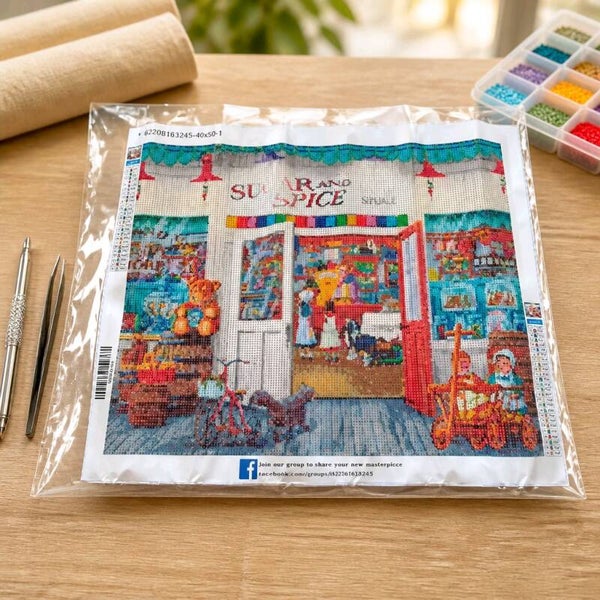 Kit Boutique de bonbons, 40x50 cm, rond