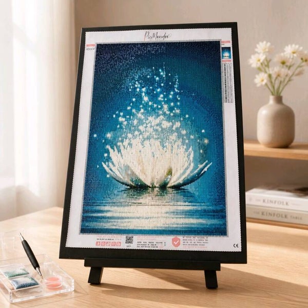Fleur de lotus, 40x60 cm, carré