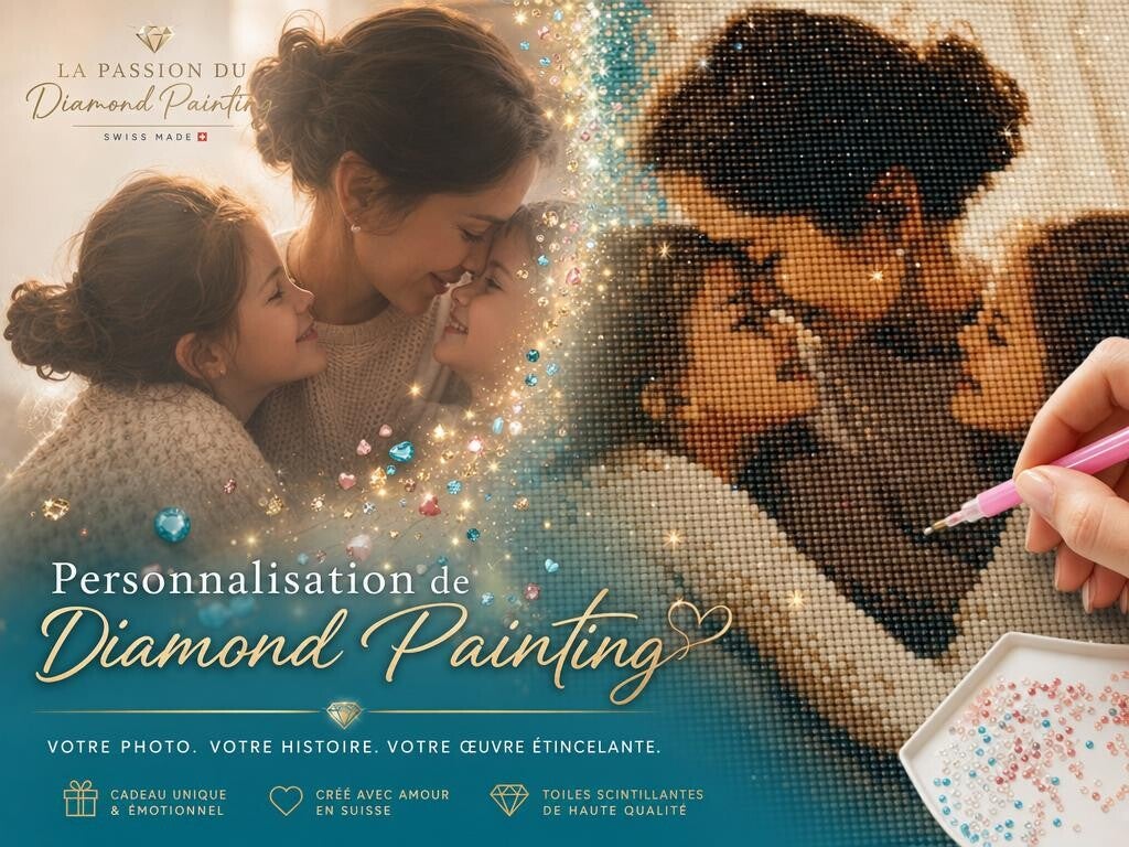 Diamond Painting personnalisé 30x40 cm (1 personne)