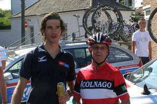 Roy Curvers met Theo Wiltschut op de foto. Foto Ton Metsemakers.