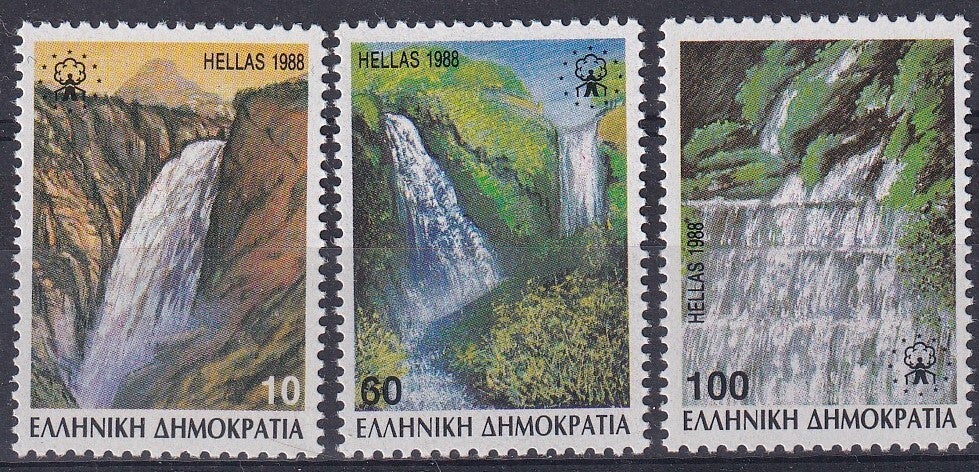 Griekenland - 1988 - Watervallen - Postfris