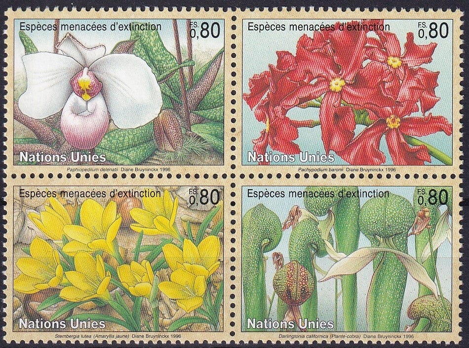 Verenigde Naties Geneve - 1996 - Bloemen - Postfris