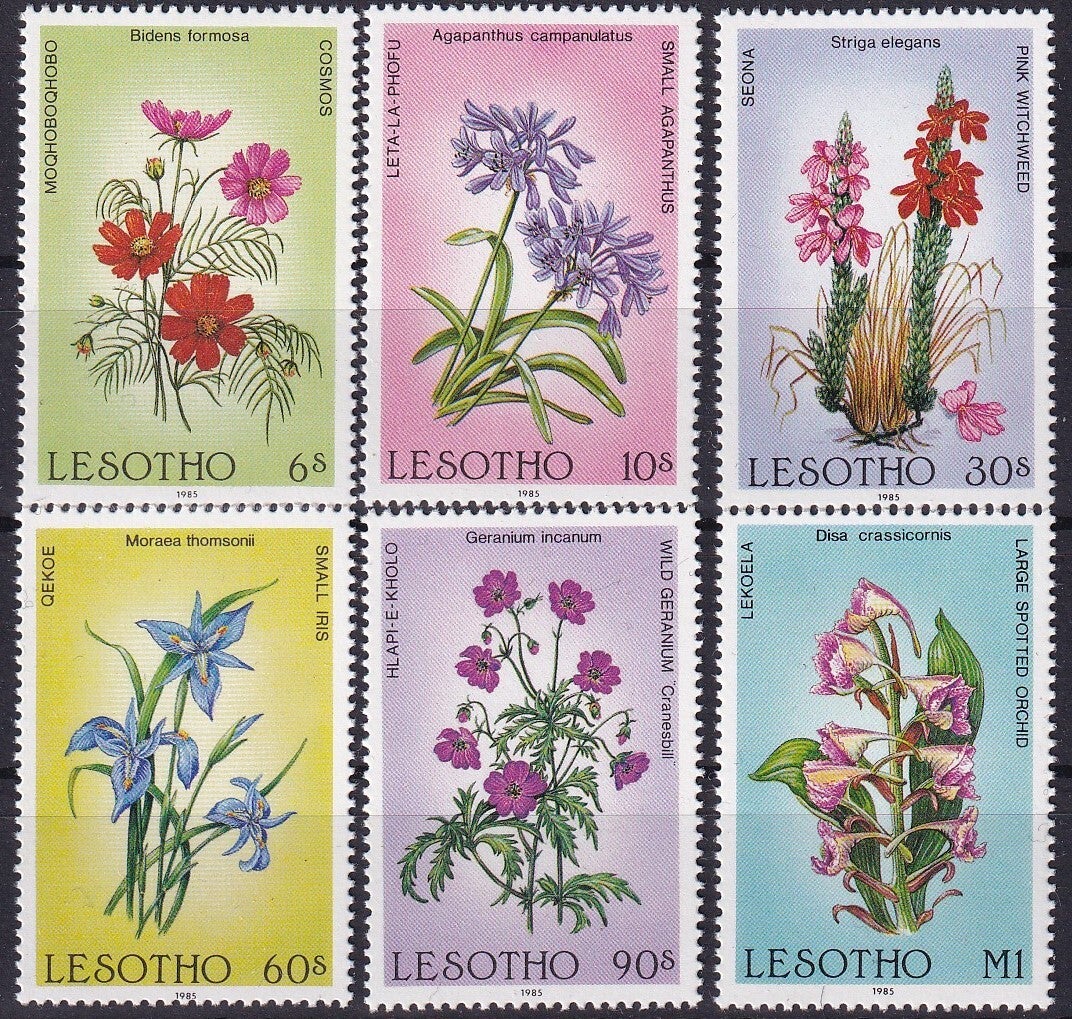Lesotho - 1985 - Bloemen - Postfris