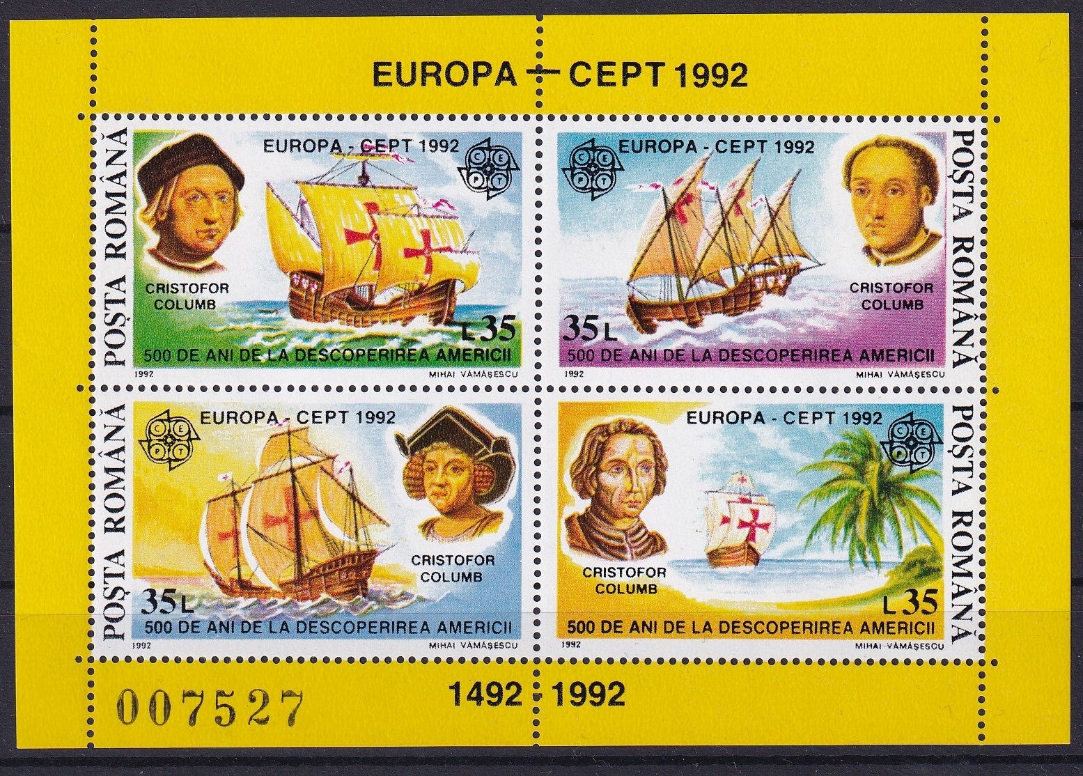 Roemenie - 1992 - Europa - Postfris