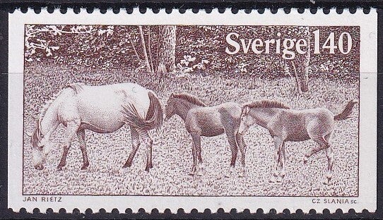 Zweden - 1977 - Paarden - Postfris