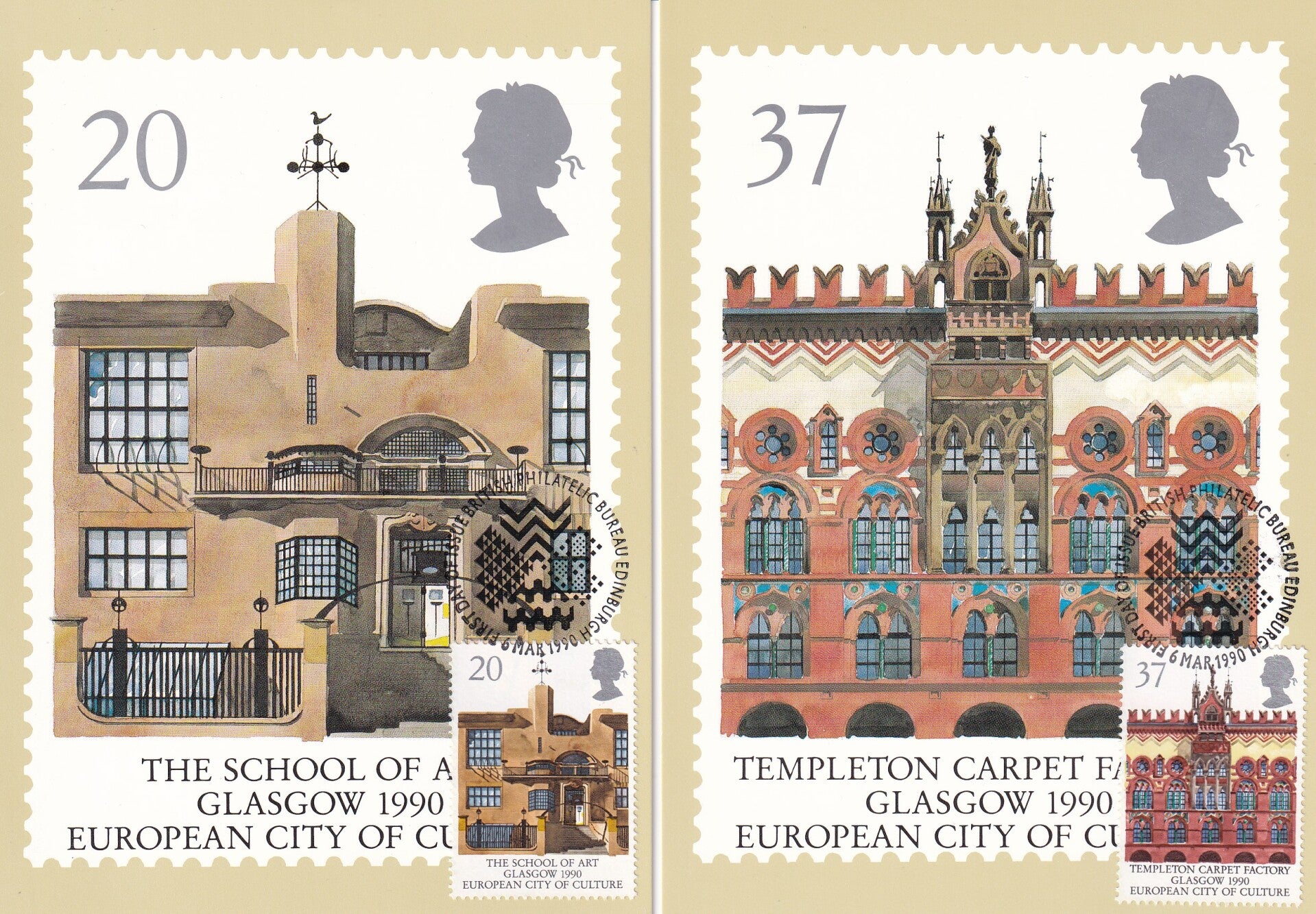 Engeland - 1990 - Europese meeloper - Maximumkaarten