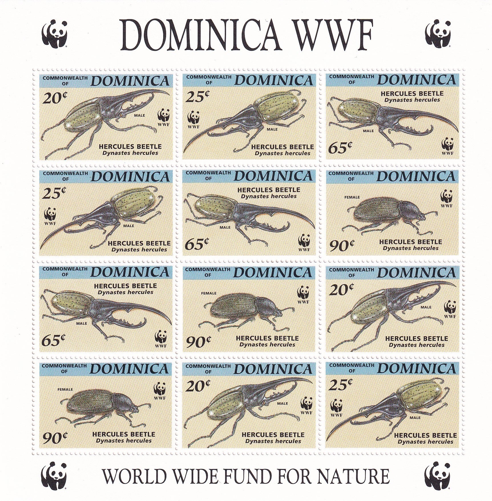 Dominica - 1994 - WWF - Kevers - Postfris