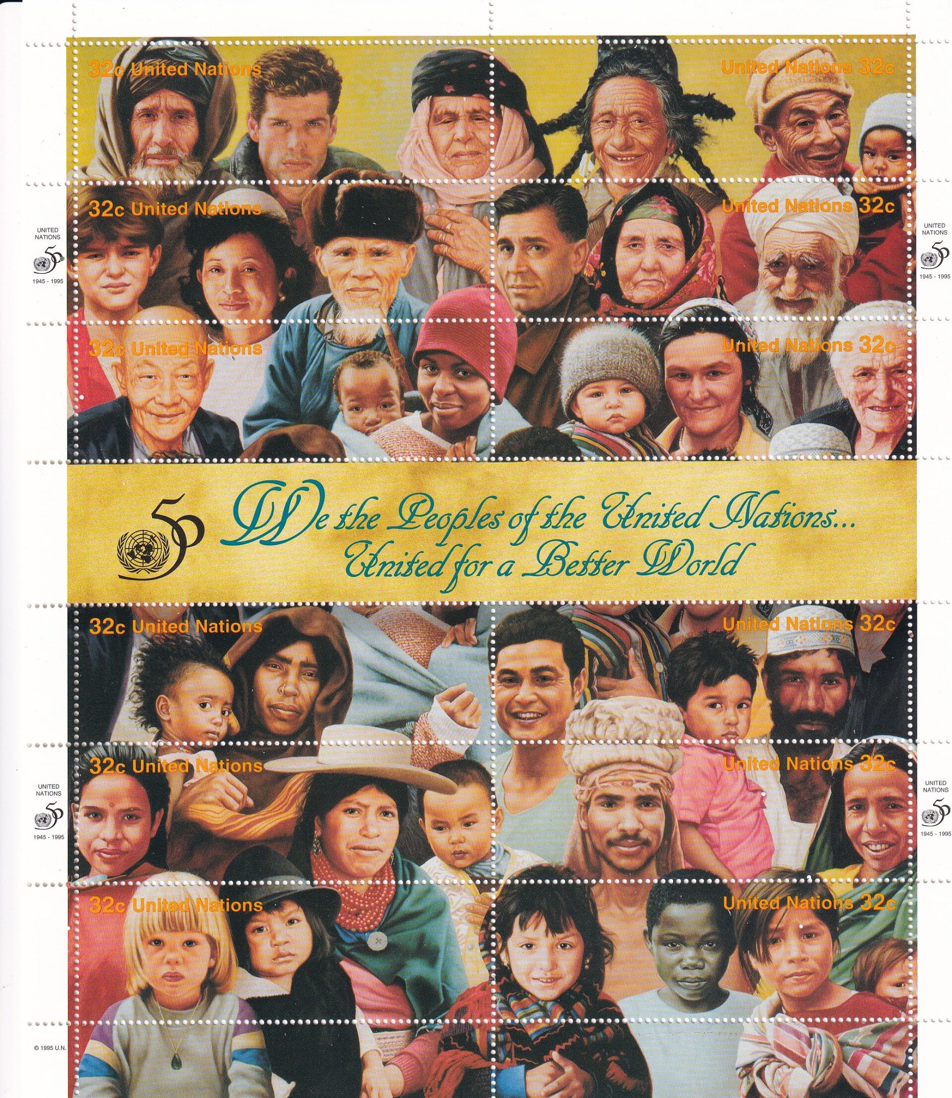 Verenigde Naties New York - 1995 - 50 jaar UNO - Postfris