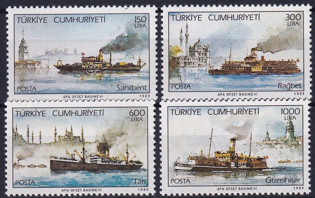 Turkije - 1989 - Schepen - Postfris