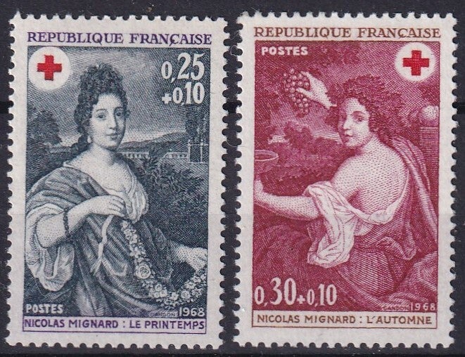 Frankrijk - 1968 - Rode kruis - Postfris
