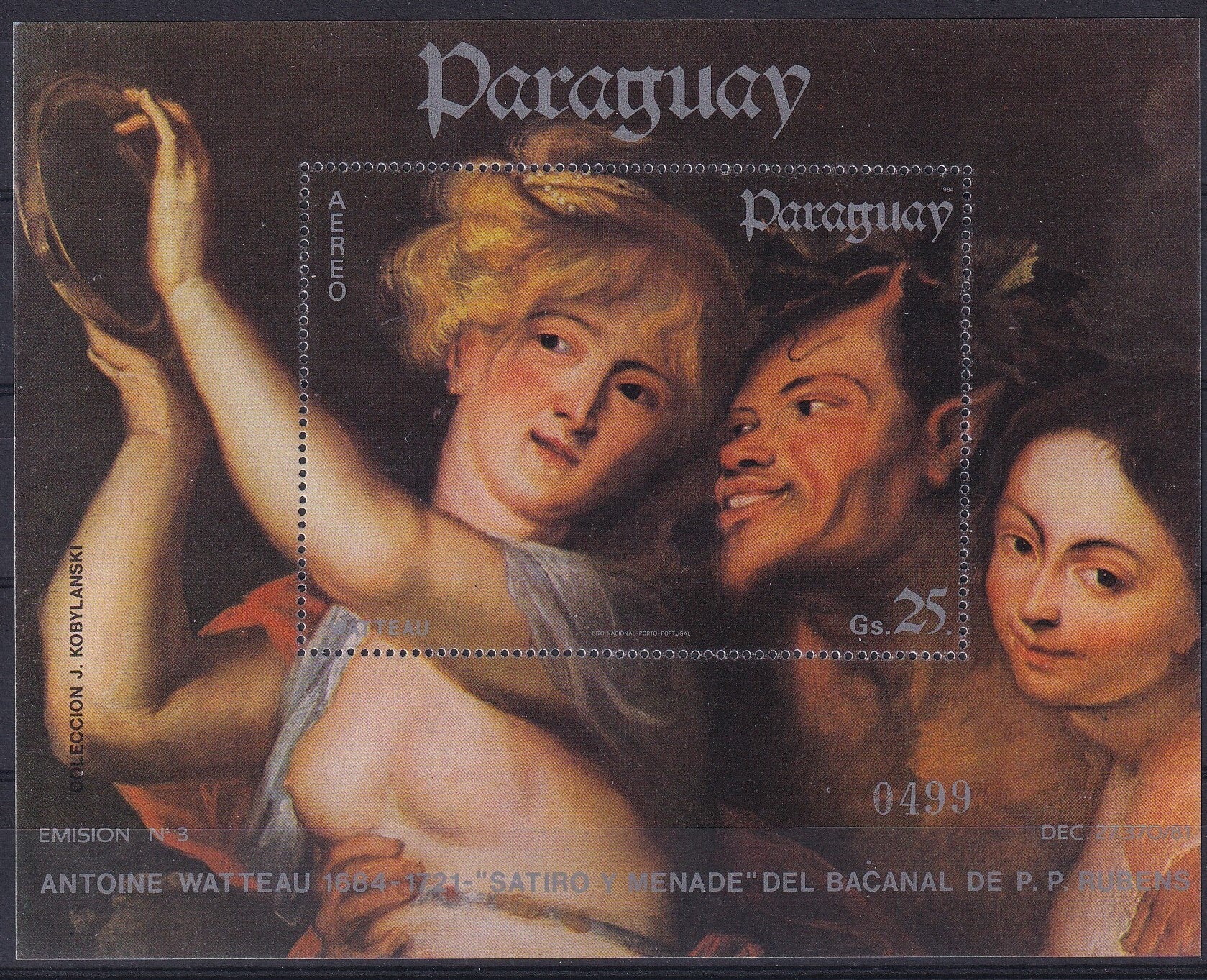 Paraguay - 1984 - Rubens - Postfris