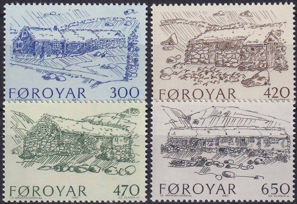 Faroer - 1987 - Boerderijen - Postfris