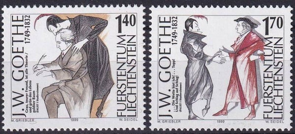 Liechtenstein - 1999 - van Goethe - Postfris