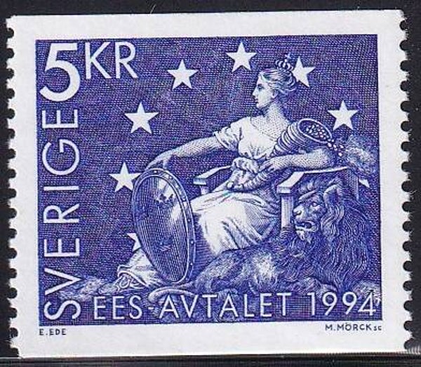 Zweden - 1994 - Europese meeloper - Postfris