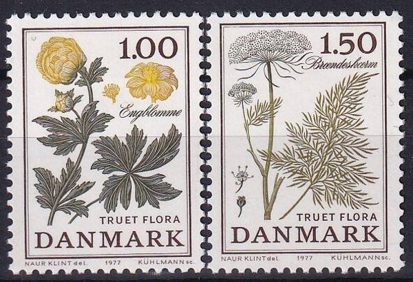 Denemarken - 1977 - Flora - Postfris