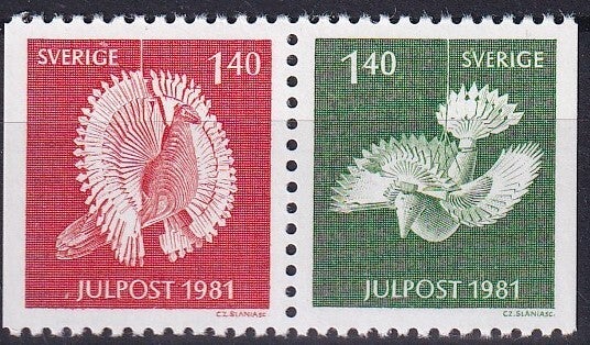 Zweden - 1981 - Kerst - Postfris