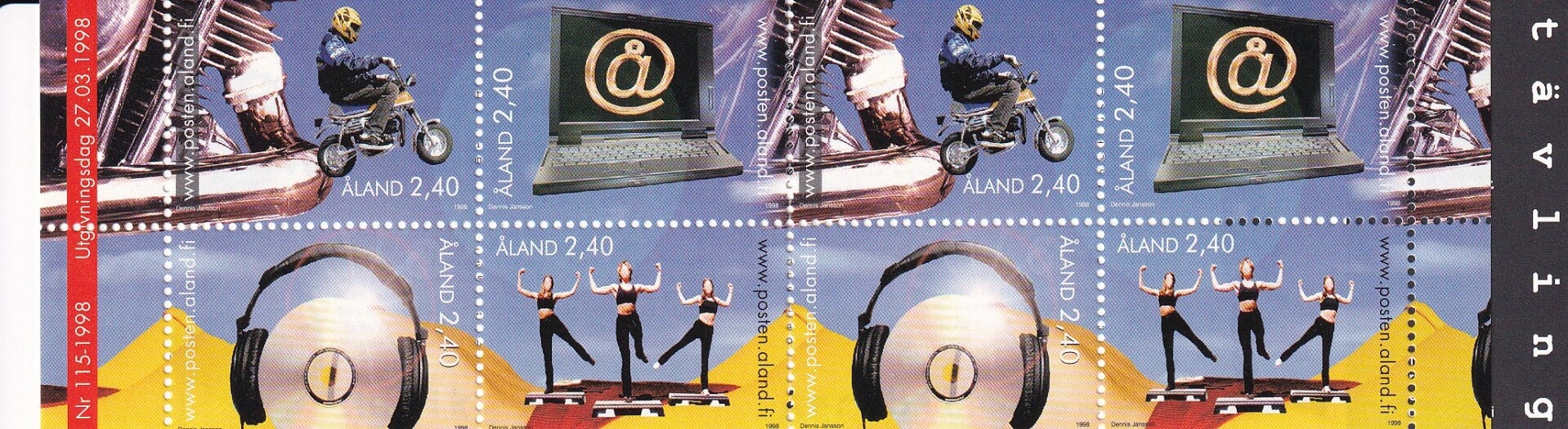 Aland - 1998 - Jeugd - Boekje - Postfris