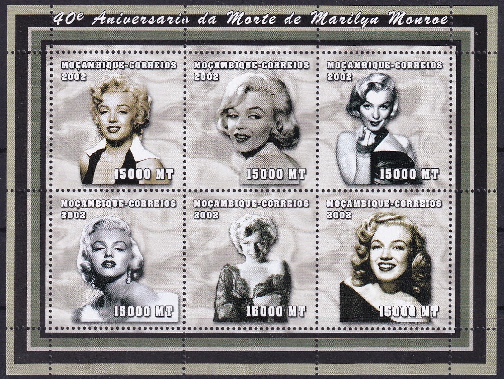 Mozambique - 2002 - Marilyn Monroe - Postfris